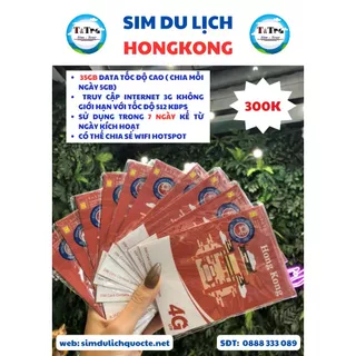 SIM DU LỊCH HONGKONG 35GB/ 7 NGÀY (CÓ ESIM)