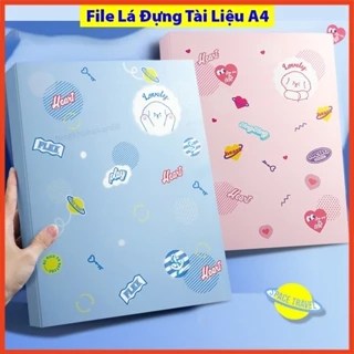 File Lá Đựng Tài Liệu A4 30 Lá 40 Lá Màu Cute ,File Lá Lưu Trữ Tài Liệu Giấy Từ Thiết Kế Đơn Giản