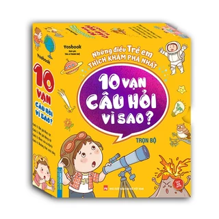 Sách - Combo Hộp Những điều trẻ em thích khám phá nhất - 10 vạn câu hỏi vì sao ? trọn bộ 4 cuốn