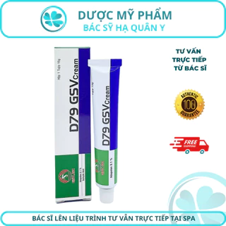 D79 Cream GSV 15g - Adapalen 0.1% - Giảm Mụn Trứng Cá, Ẩn, Đầu Đen