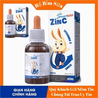 Smartbibi ZinC Bổ Sung Kẽm Hữu Cơ Và Vitamin C Cho Bé Thiếu Kẽm Hộp 30ml