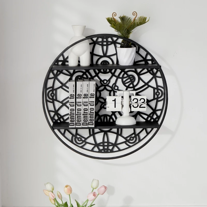 【Local shop】kệ treo tường giá sắt kệ dán tường trang trí phòng ngủ Phòng khách văn phòng Kệ tường trang trí Kệ trưng bày