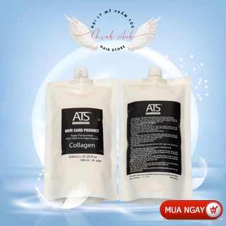 Kem ủ tóc ATS 500Ml Collagen phục hồi tóc hư tổn nặng, dưỡng tóc chắc khoẻ Minh Anh Hair Stores