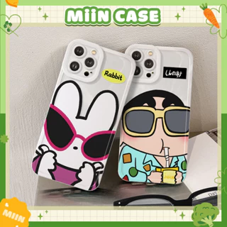 Ốp Lưng Điện Thoại Iphone Shin Rabbit cạnh vuông 6/6plus/6s/6splus/7/7plus/8/8plus/x/xs/11/12/13/14/pro/max/promax/plus