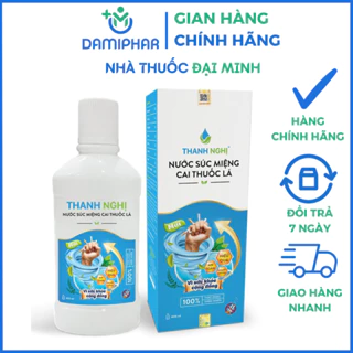 Nước Súc Miệng Cai thuốc Lá Thanh Nghị Lọ 400ml