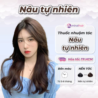 Thuốc nhuộm tóc Nâu Tự Nhiên - Không Tẩy Tóc - Tặng Trợ Dưỡng - Minzihair, Minzihair HCM