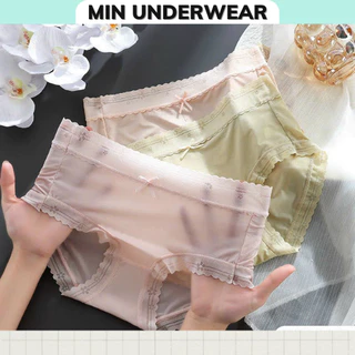 Quần Lót Nữ Su Tàng Hình Đính Nơ Mềm Mịn Min Underwear 413105