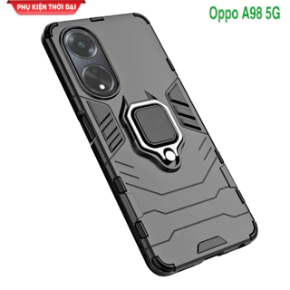 Ốp lưng Oppo A98 5G Iron Man Iring chống sốc chống va đập mạnh giá đỡ mặt lưng