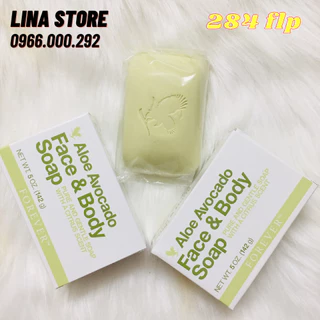 [Giá rẻ] Xà phòng tắm chăm sóc cơ thể Avocado Face & Body Soap | Bơ tắm 284Flp Lô Hội