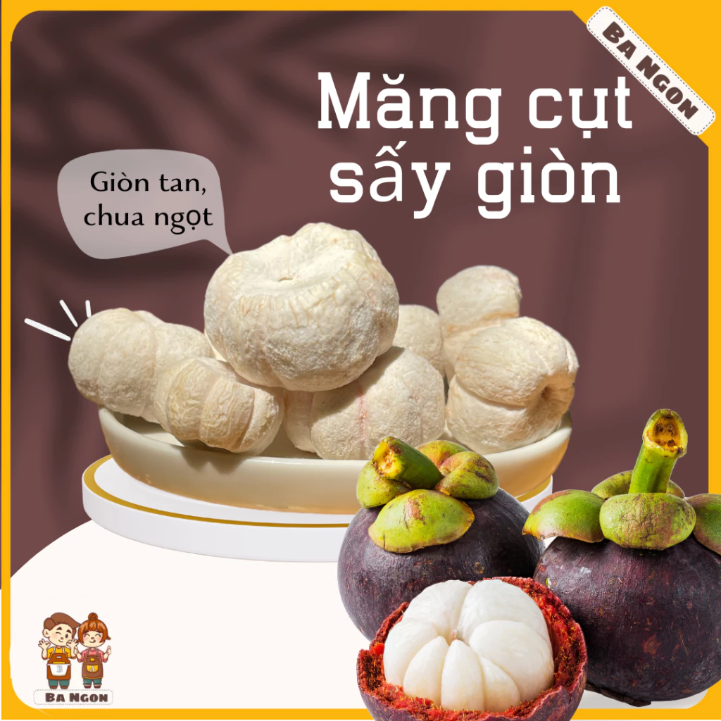 Măng cụt sấy giòn - măng cụt sấy thăng hoa - hình ảnh shop tự chụp