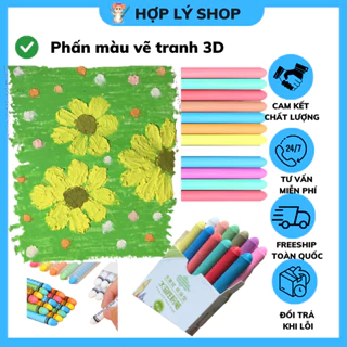 Phấn Vẽ Tranh 3D Nghệ Thuật, Phấn Viết Bảng, Phấn Viết Trang Trí Không Bụi Hợp Lý Shop