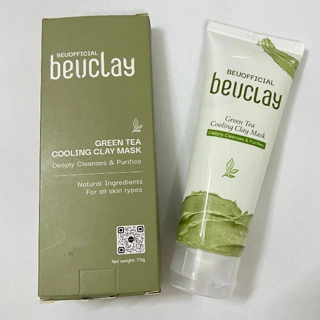 Mặt nạ bùn đất sét BEUCLAY trà xanh sáng da, se khít lỗ chân lông, kiểm soát dầu, ngăn ngừa mụn cám mụn đầu đen