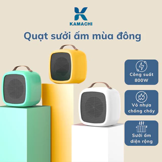 Quạt sưởi DELADEP mini để bàn 500W không mùi nhựa cho dân văn phòng tiện lợi QSM04