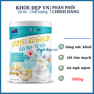 Sữa OBISUREGOLD SỮA NON – TỔ YẾN giúp tăng cường sức khỏe, nâng cao sức đề kháng hộp 900g