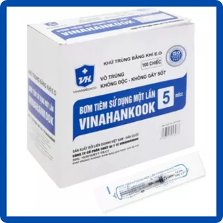 Bơm tiêm 5cc cỡ kim 25G