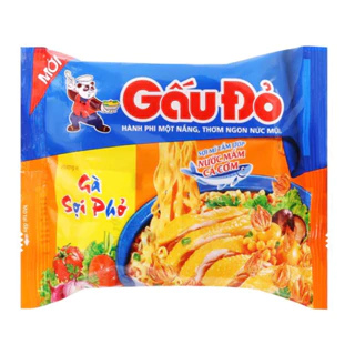 Combo 10 Gói  Mì Gấu Đỏ 63g