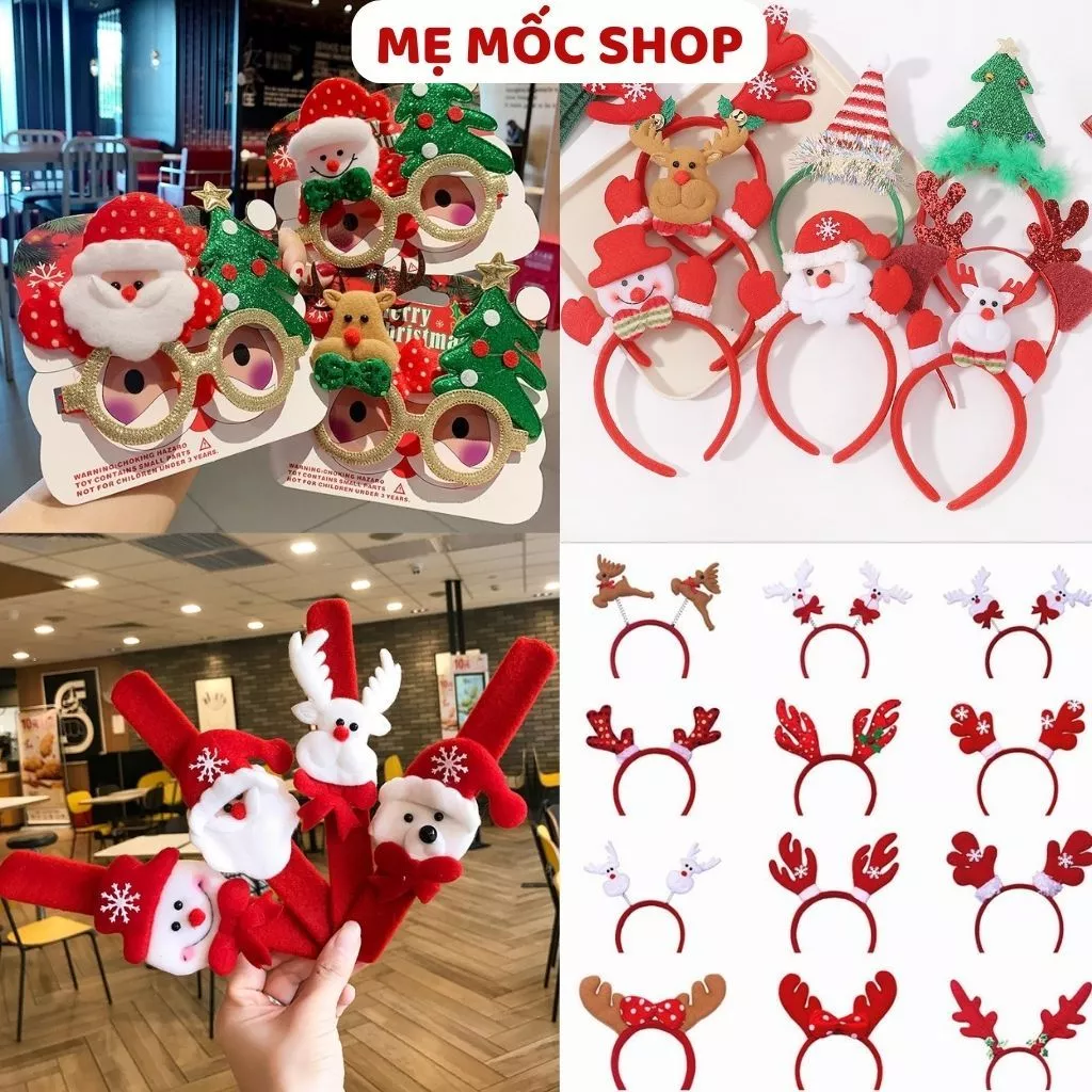 Phụ Kiện Đồ Noel Cho Bé, Đồ Chơi Giáng Sinh Phát Sáng Siêu Đáng Yêu , Quà Tặng Noel Cho Bé Trai Bé Gái
