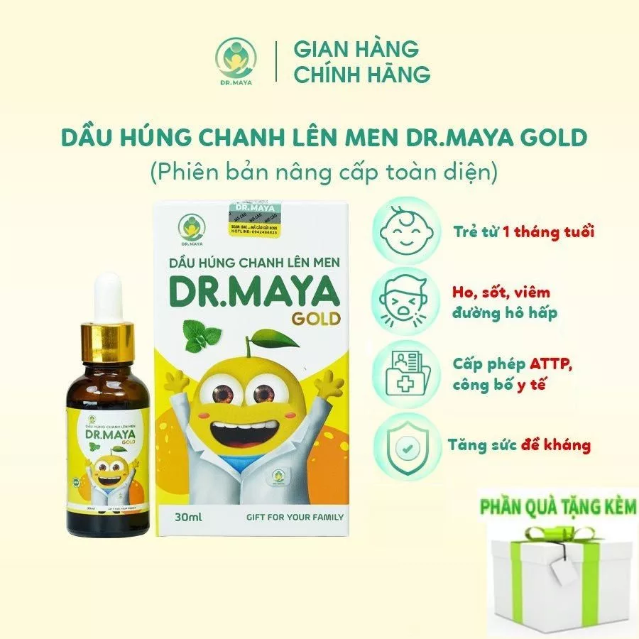 Dầu húng chanh lên men MINION Gold Dr.Maya thể tích 30ml