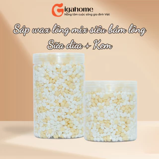 Sáp Wax Lông Mix Cream + Sữa Dừa Cao Cấp Dành Cho Da Nhạy Cảm, Wax Bikini GIGAHOME