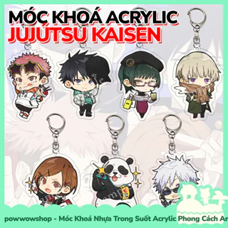 [Sẵn VN - Hỏa Tốc] Móc Khoá Nhựa Trong Suốt Acrylic Phong Cách Nhân Vật Anime Manga Jujutsu Kaisen Shopping