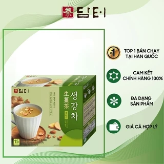 Trà Gừng, Táo Đỏ Damtuh Hàn Quốc - Hộp 15 Gói (Mẫu Hộp Mới)