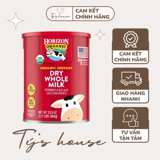 Sữa Bột Nguyên Kem Hữu Cơ Horizon Organic Dry Whole Milk 870g Giúp Phát Triển Chiều Cao Cho Bé (Hàng Air Nội Địa Mỹ)