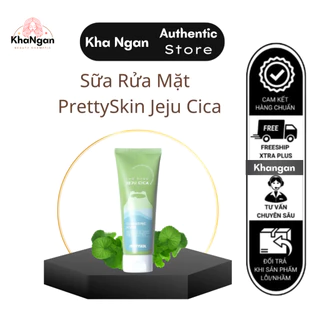 Sữa Rửa Mặt Rau Má Pretty Skin The Pure Jeju Cica Cleansing Foam