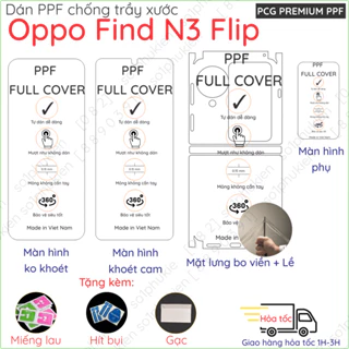 Dán PPF Oppo Find N3 Flip (N 3 flip ) loại trong, nhám dành cho màn hình, mặt lưng chuẩn xịn
