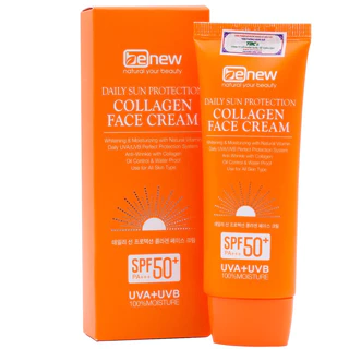 Kem Chống Nắng BENEW DAILY SUN PROTECTION COLLAGEN FACE CREAM Trắng Da, Xoá Nám Xạm, Kiềm Dầu Hàn quốc cao cấp 70ml/Hộp