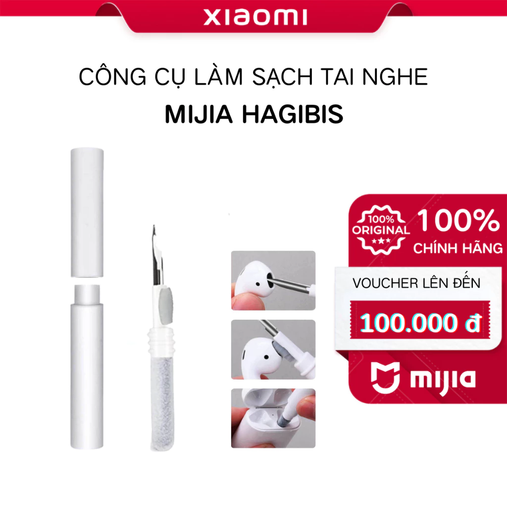 Xiaomi bộ bút làm sạch tai nghe cho airpods pro 1 2 3 bàn chải hộp đựng tai nghe bluetooth dụng cụ làm sạch cho hu - Mi