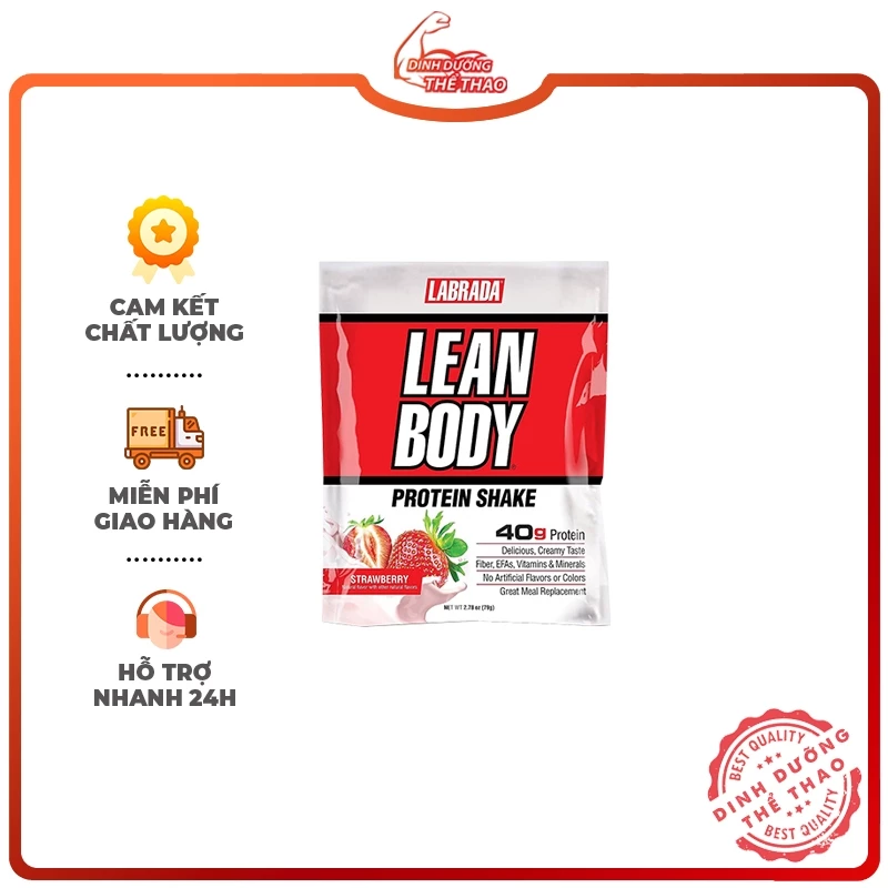 COMBO Lean Body Labrada Gói Dinh Dưỡng Thay Thế Bữa Ăn 1 Gói Lẻ