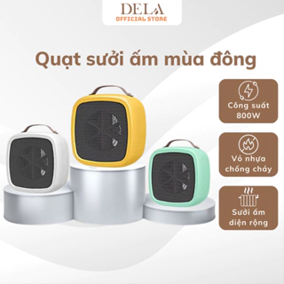 Quạt sưởi mini , máy sưởi ấm để bàn mùa đông không mùi nhựa cho dân văn phòng tiện lợi 500W QSM04