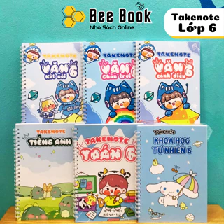 🌈 Combo 4 Sổ Tay Takenote Lớp 6 Các Môn Toán Văn Anh, Khoa Học Tự Nhiên Kết Nối Tri Thức, Chân Trời Sáng Tạo, Cánh Diều