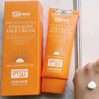 Kem Chống Nắng Trắng Da, Lên Tông, Kiềm Dầu BENEW COLLAGEN FACE CREAM spf 50pa+++Hàn quốc cao cấp 70ml/Hộp