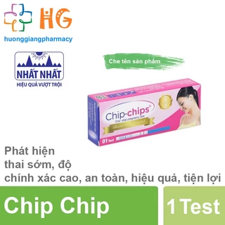 Que thử thai Chip Chips Đạt chuẩn xuất Châu Âu chính xác Mọi Thời Điểm Trong Ngày Chính Xác 99% Hộp 1 Que