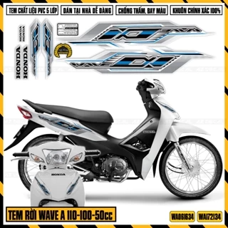 Tem Wave S110 cc S100 cc Độc Lạ | WA34 | Team Decal Hình Dán Wave A Chống Nước Chống Xước