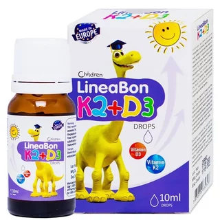 [ CHÍNH HÃNG ] Lineabon - Vitamin D3 K2 Tinh Khiết Giúp Bé Ngủ Ngon, Cao Lớn