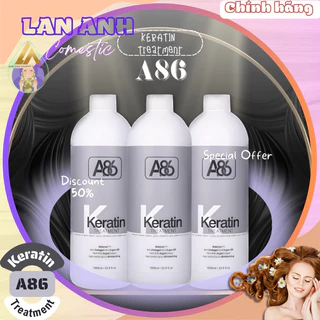 Phục hồi Keratin A86 Cung cấp dưỡng chất phục hồi tóc chuyên sâu Tóc hư tổn gãy nát Dung tích 1000ml chính hãng