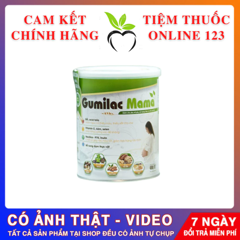 Combo 2 Lon Sữa Hạt Gumilac Mama 650g - Dòng Sữa Hạt Hữu Cơ Tự Nhiên Hỗ Trợ Tiểu Đường Thai Kỳ Cho Các Mẹ Bầu