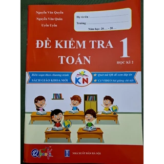 Sách- ĐỀ KIỂM TRA TOÁN 1 học kì 2