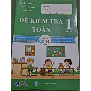 Sách- ĐỀ KIỂM TRA TOÁN 1 (học kì 1)