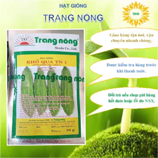 Hạt giống khổ qua OP Trang Nông gói 10gr(~50h)