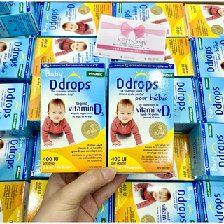 [Hàng mới về date 04/2027] Baby Drops Vitamin DDrops D3 90 giọt