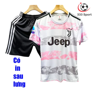 [in sau lưng theo yêu cầu] Bộ quần áo bóng đá Juventus trắng 2023 thun lạnh