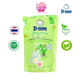 Nước rửa bình sữa Dnee,nước súc rữa núm vú, trái cây cho bé Dnee Organic Thái Lan Túi 550ml