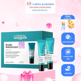 [+Mũ trùm] Kem chống rát bảo vệ da đầu L'Oreal Scalp Advanced 15ml trước dịch vụ uốn duỗi nhuộm tóc