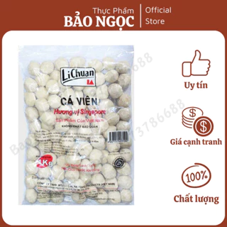 Cá viên Lichuan gói 1kg - viên thả lẩu, chiên rán - ngon miệng và tiện lợi - ship hỏa tốc Hà Nội