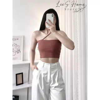 [Hình Thật - Vải Cao Cấp] Áo croptop ống 1 dây A015