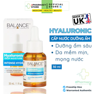 Serum Cấp Nước Dưỡng Ẩm Balance Active Formula Hyaluronic Deep Moisture 30ml