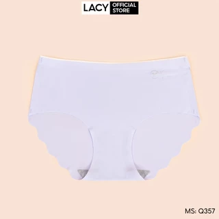 Quần lót su nữ cạp cao viền sóng không hằn khảng khuẩn Q357 LACY